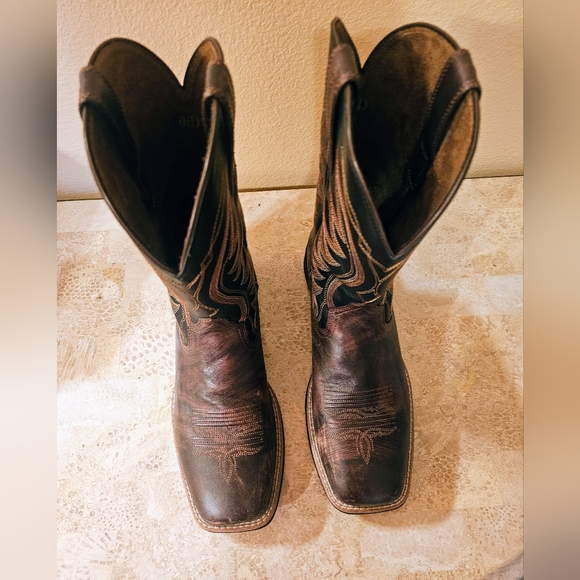 Men's Ariat Amos Shock Shield Leather Boots - Picture 10 of 11